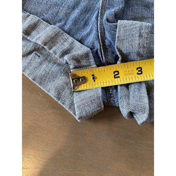 BDG Shorts Urban Outfitters Demin Jean Size 27 Stretch Blue Jeans Roll Up Cuffs - Picture 10 of 12